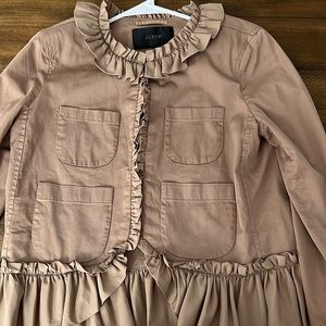 Jcrew Women’s size 6 ruffle chino jacket